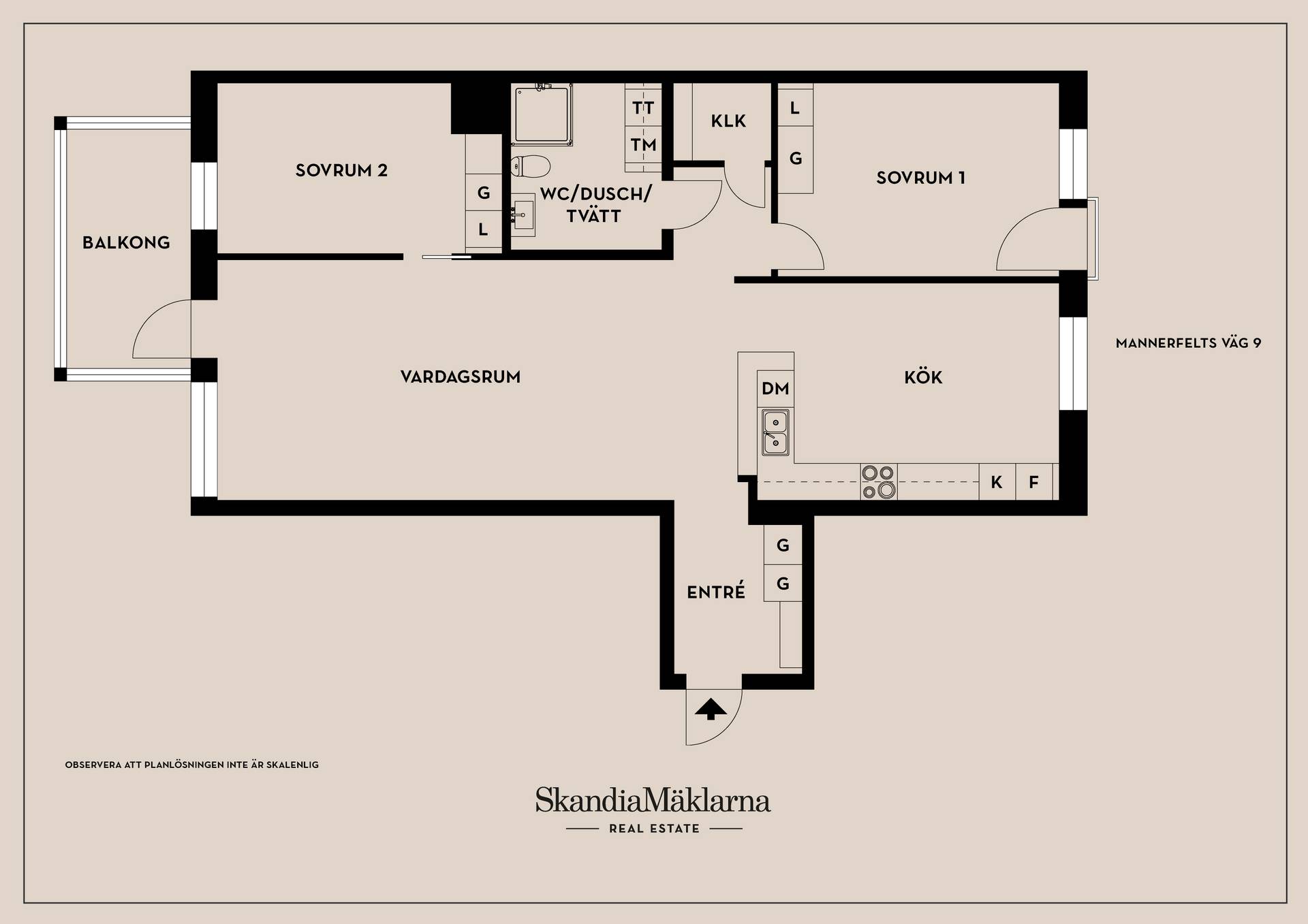 3 rum Lägenhet på Mannerfelts väg 9 Regementet Borås kommun - bild 27