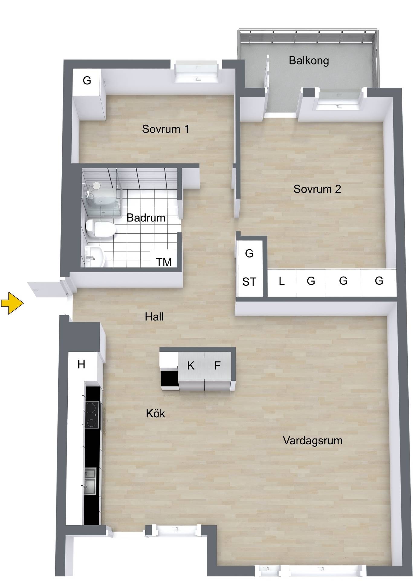 3 rum Lägenhet på Vattholmavägen 4A Kapellgärdet Uppsala kommun - bild 24