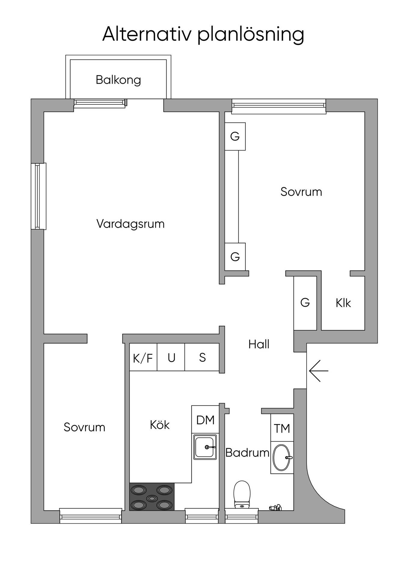 2 rum Lägenhet på Alingsåsvägen 56 Johanneshov Stockholms kommun - bild 21