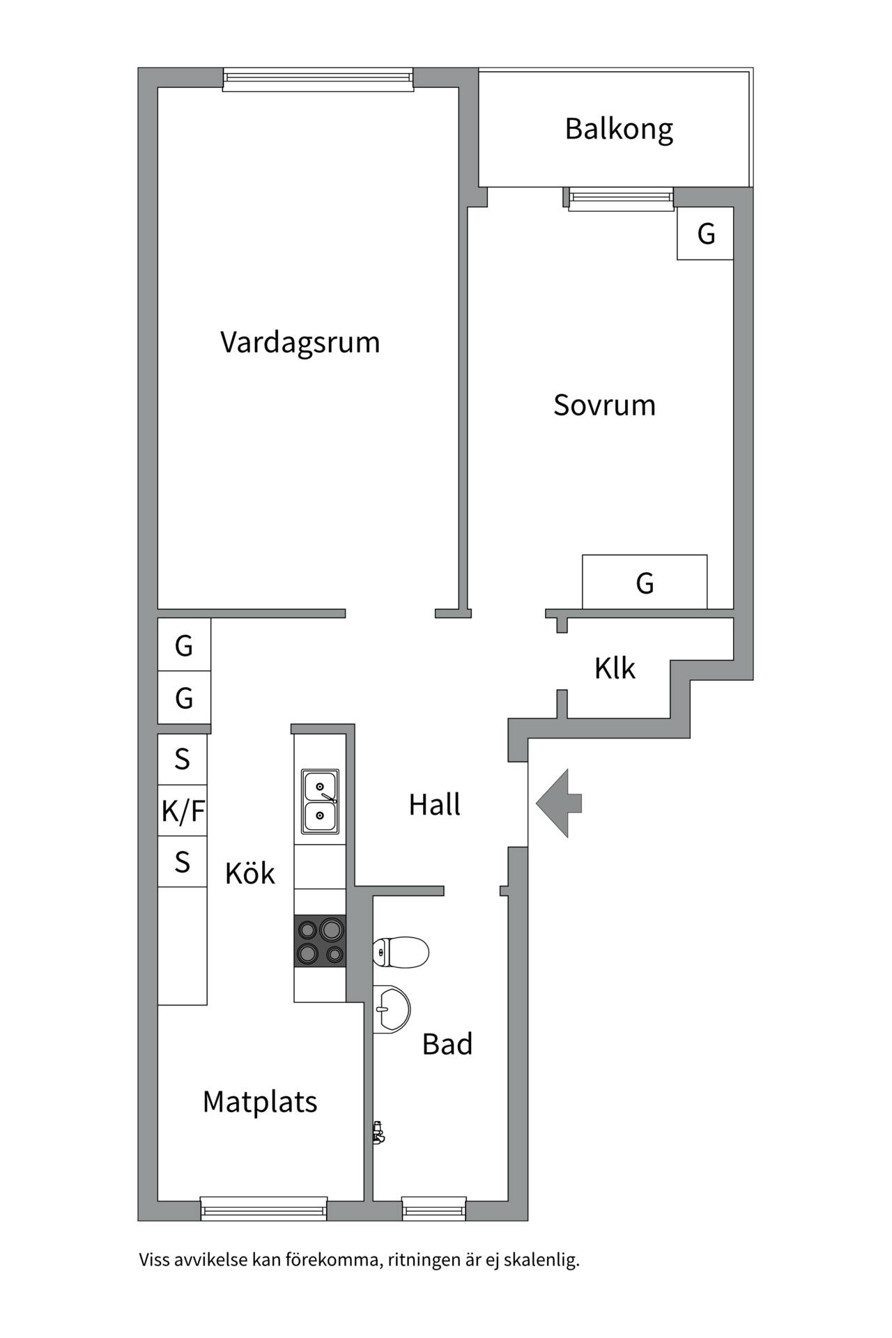 2 rum Lägenhet på Österängsgatan 24D Fålhagen Uppsala kommun - bild 21