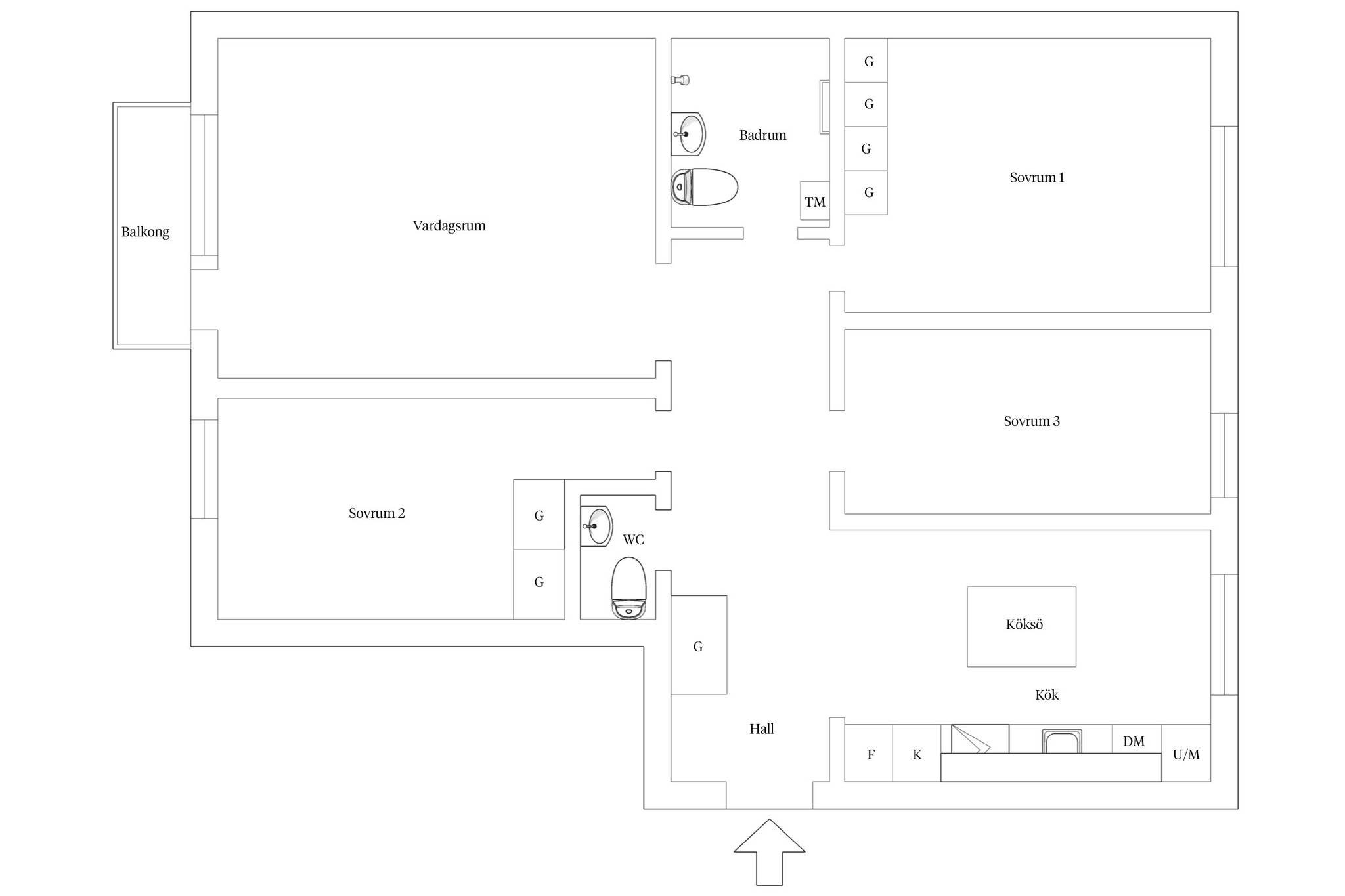 4 rum Lägenhet på Kungsgatan 17 Borås - Centrum Borås kommun - bild 17