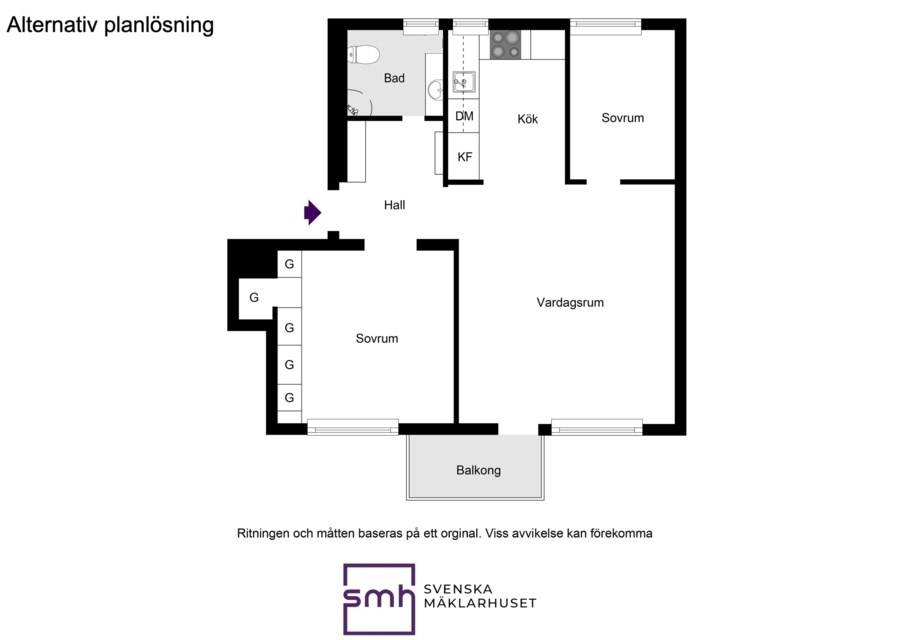 2 rum Lägenhet på Kinnekullevägen 23 Bromma / Traneberg Stockholms kommun - bild 26