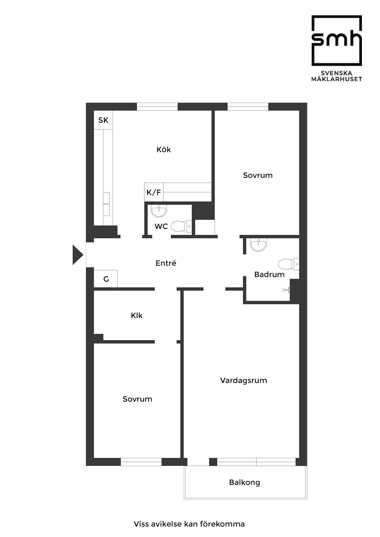 3 rum Lägenhet på Segergatan 2B Västra Fäladen Landskrona kommun - bild 21