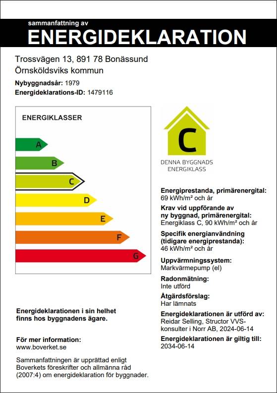 6 rum Villa på Trossvägen 13 Bonässund Örnsköldsviks kommun - bild 36