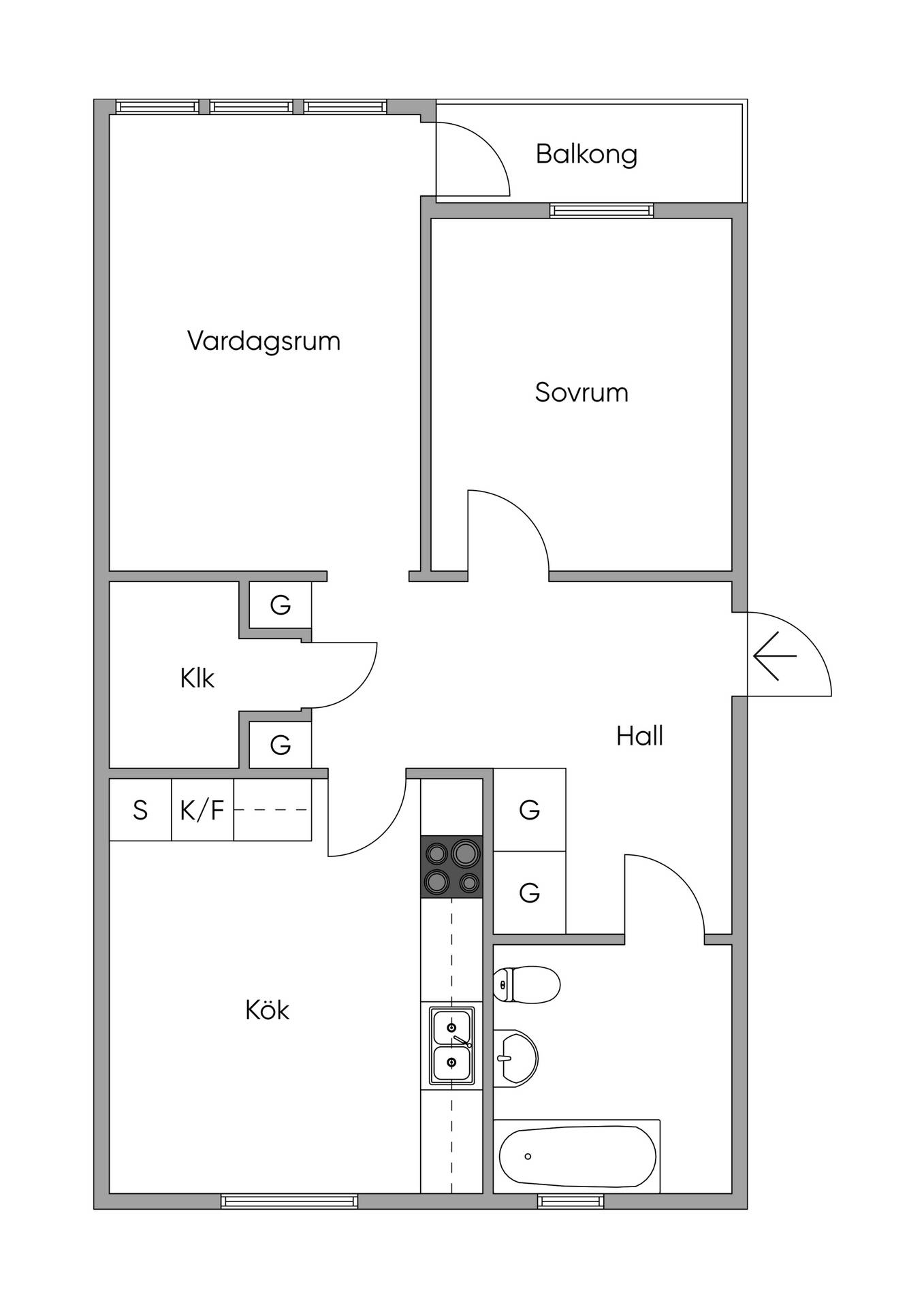 2 rum Lägenhet på Aprikosgatan 39 Hässelby Stockholms kommun - bild 16