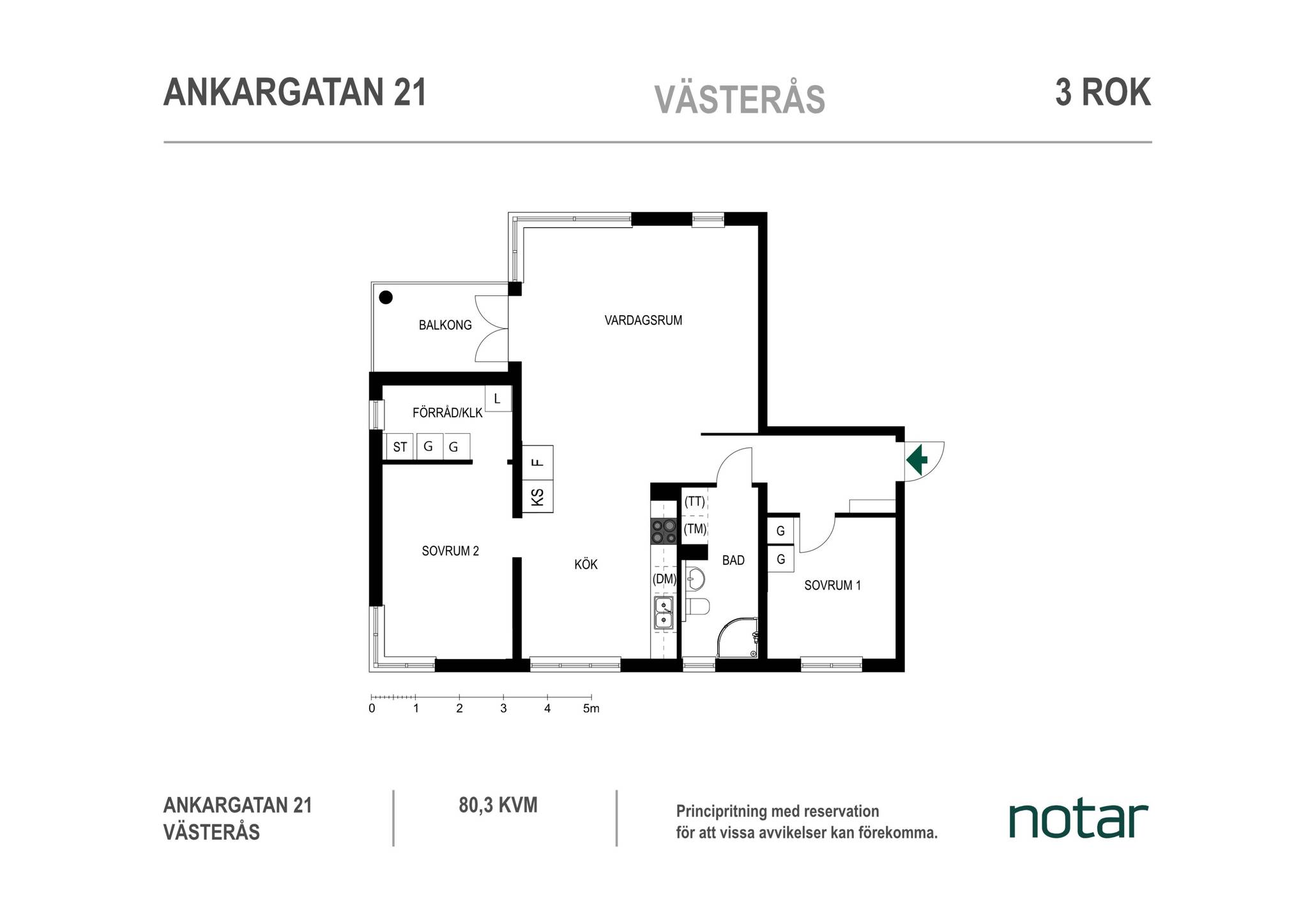 3 rum Lägenhet på Ankargatan 21 Öster Mälarstrand Västerås kommun - bild 27