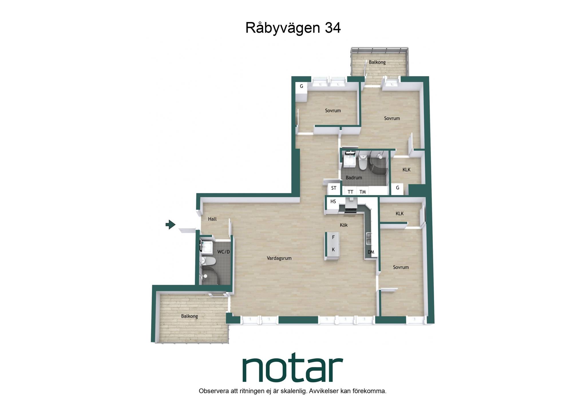 4 rum Lägenhet på Råbyvägen 34 Kapellgärdet Uppsala kommun - bild 35