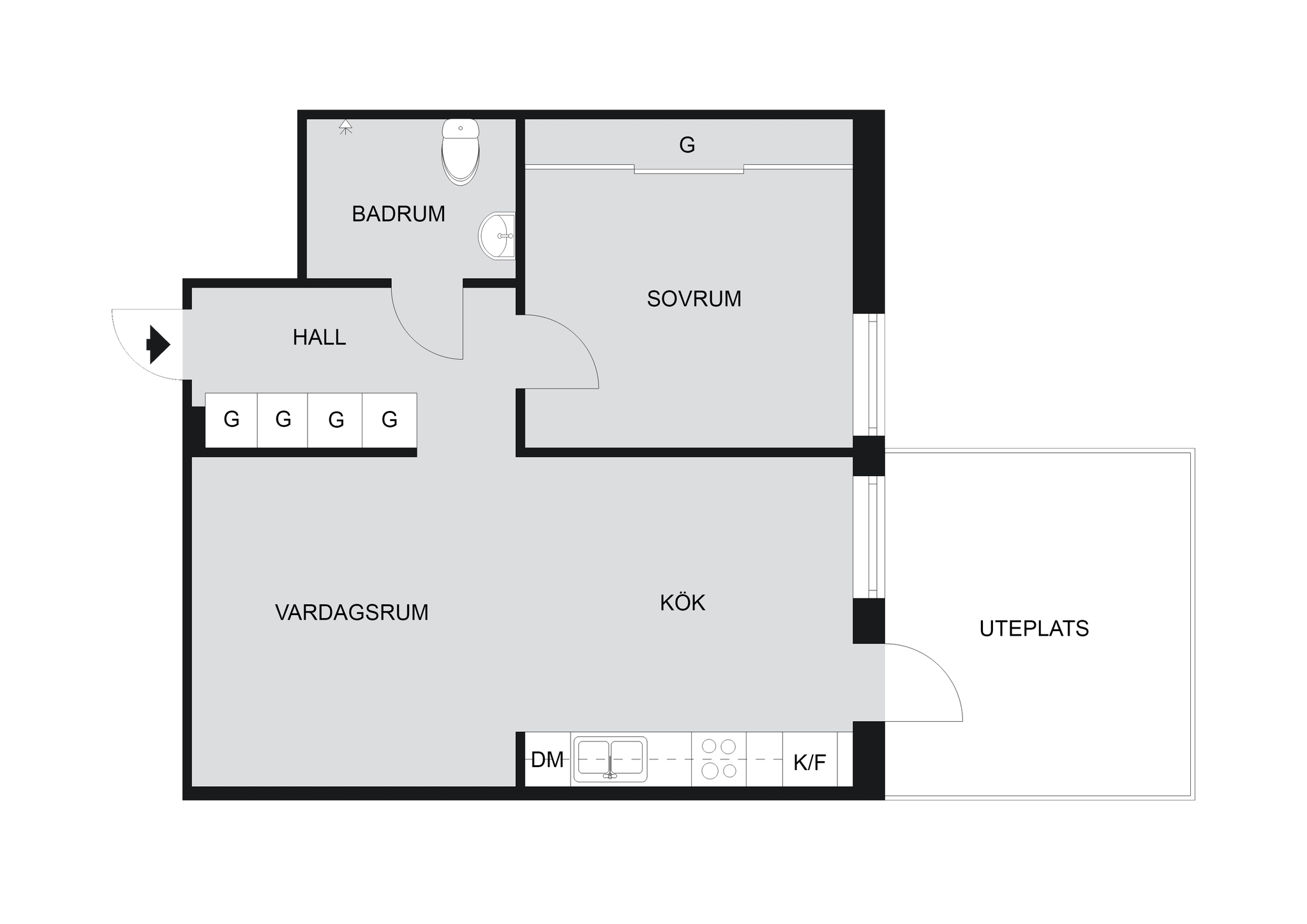 2 rum Lägenhet på Flygkårsvägen 9 Hägernäs Täby kommun - bild 22