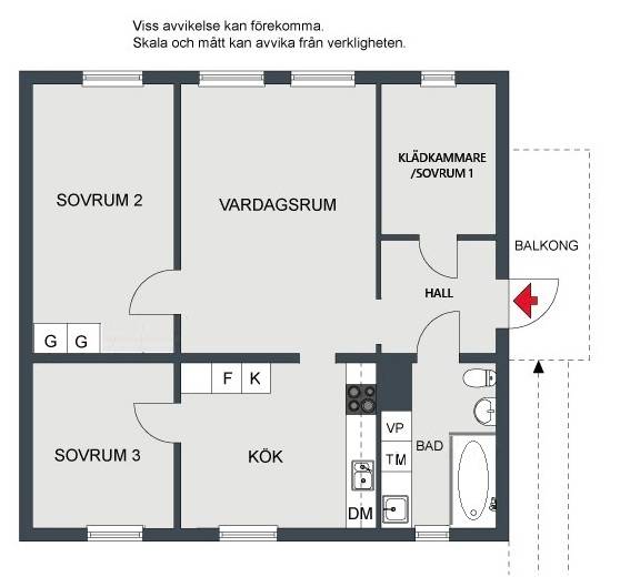 3 rum Lägenhet på Galaxgränd 67 Skälby Järfälla kommun - bild 27