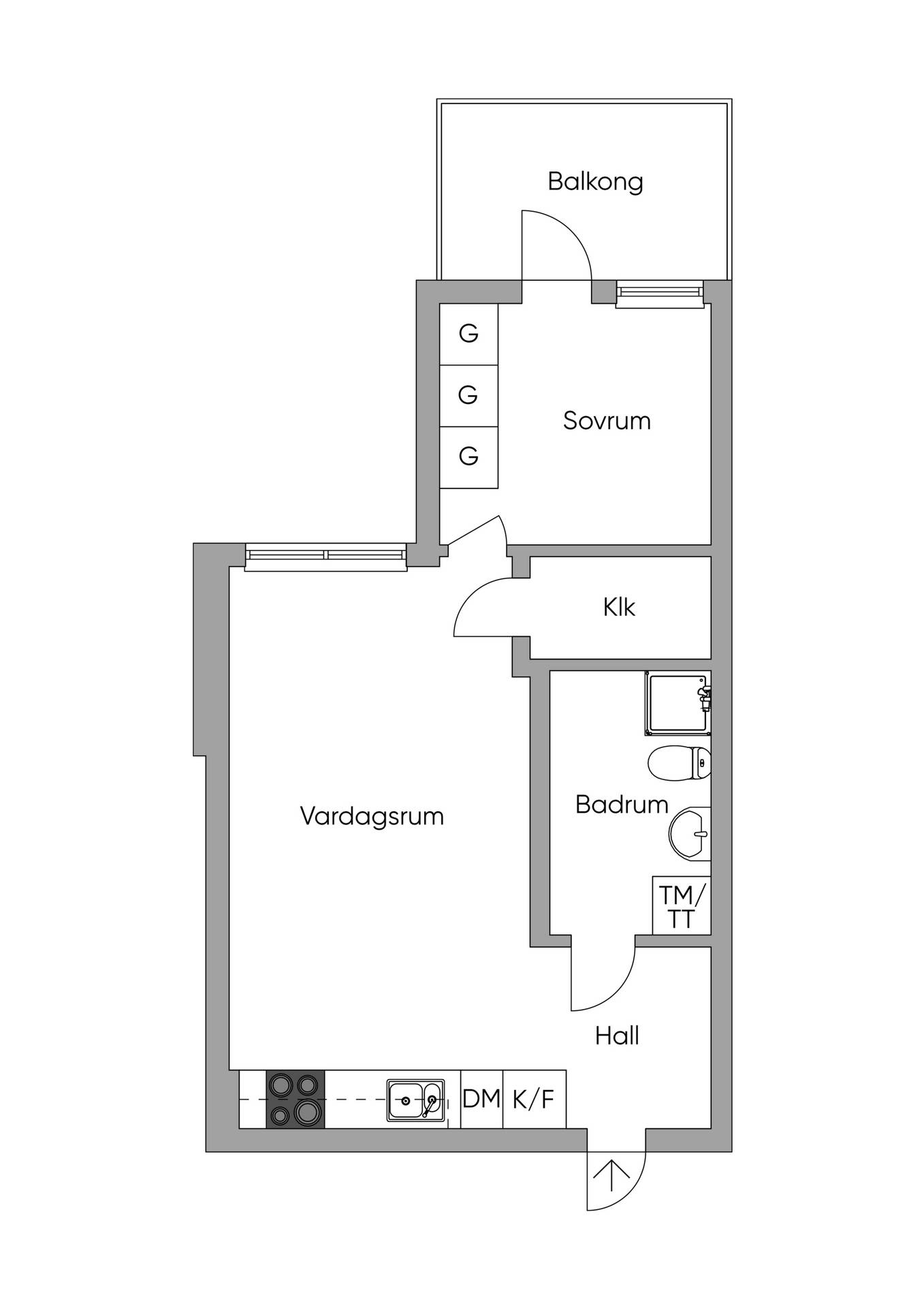 2 rum Lägenhet på Gamla Södertäljevägen 8 Hägersten Stockholms kommun - bild 16