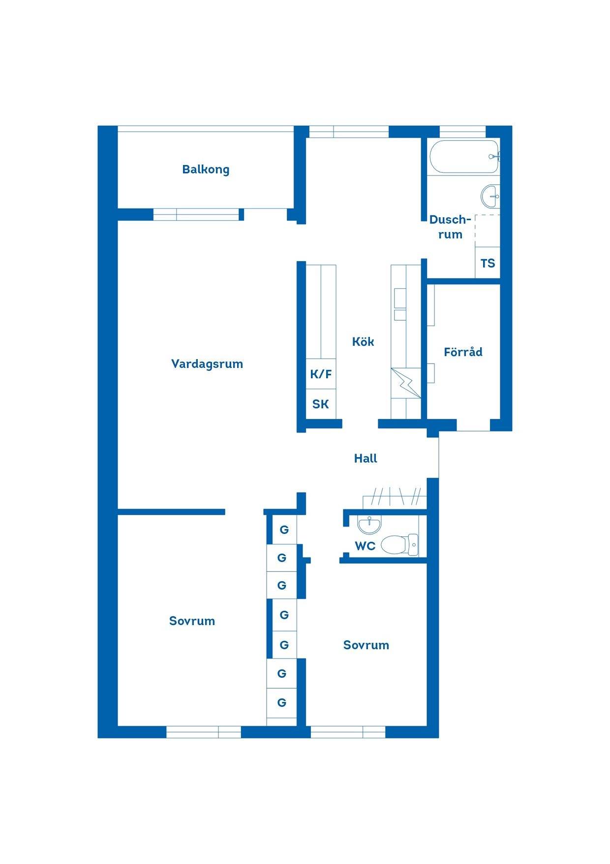 3 rum Lägenhet på Norrbågen 45B Sätra Gävle kommun - bild 27