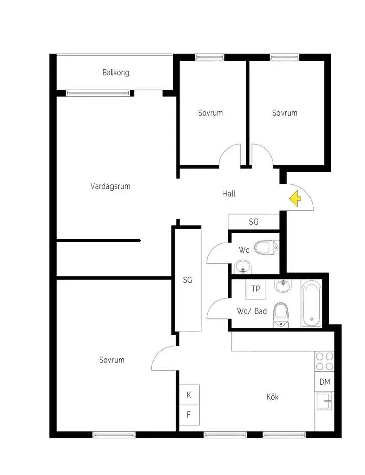 4 rum Lägenhet på Klarabergsvägen 13B Vendelsömalm Haninge kommun - bild 18