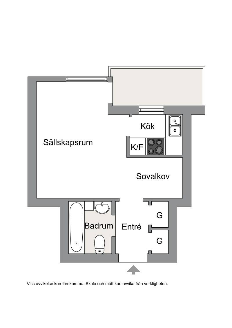 1 rum Lägenhet på Smedsbacksgatan 32 Östermalm / Gärdet Stockholms kommun - bild 23