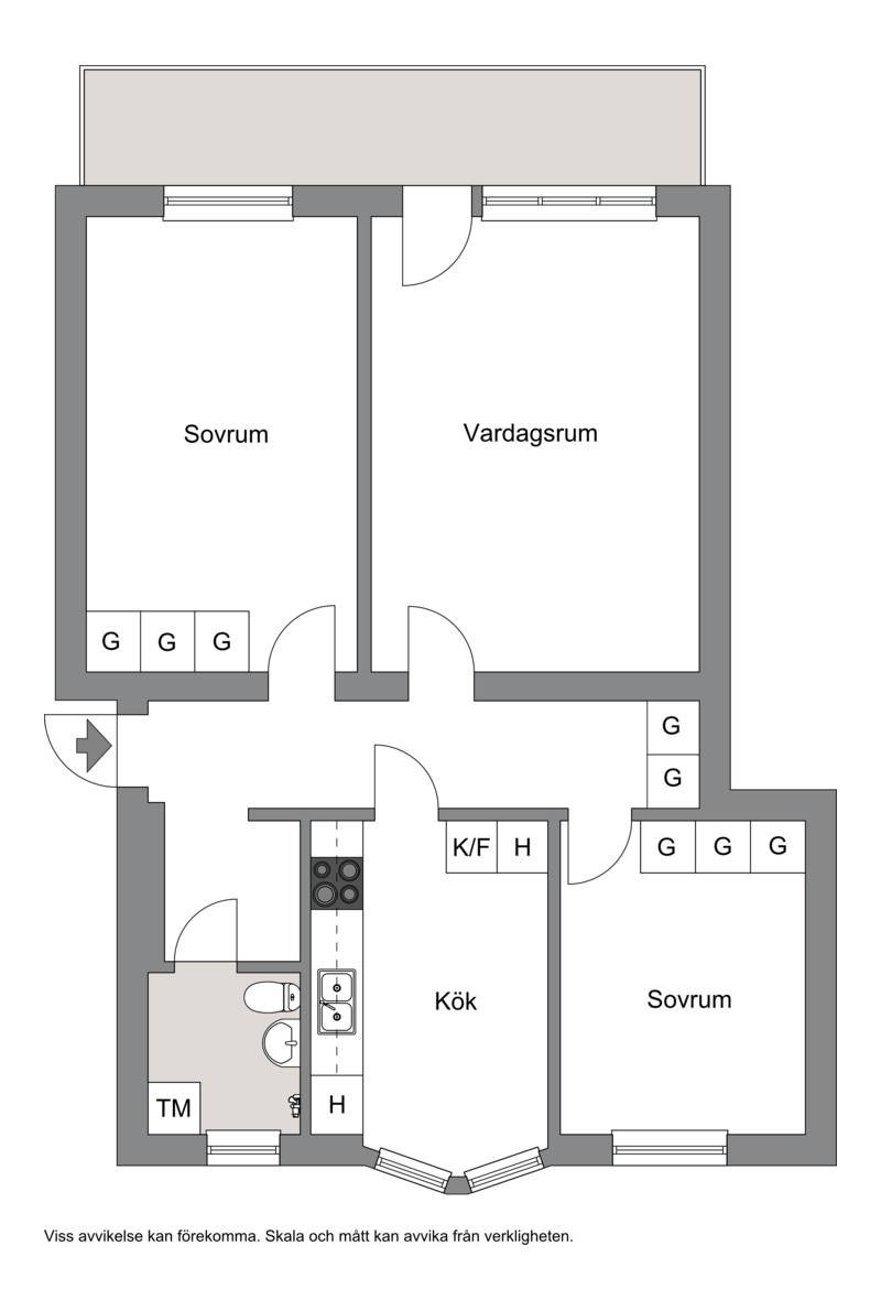 3 rum Lägenhet på Wennerbergsvägen 8E Gamla Staden Lidköpings kommun - bild 28
