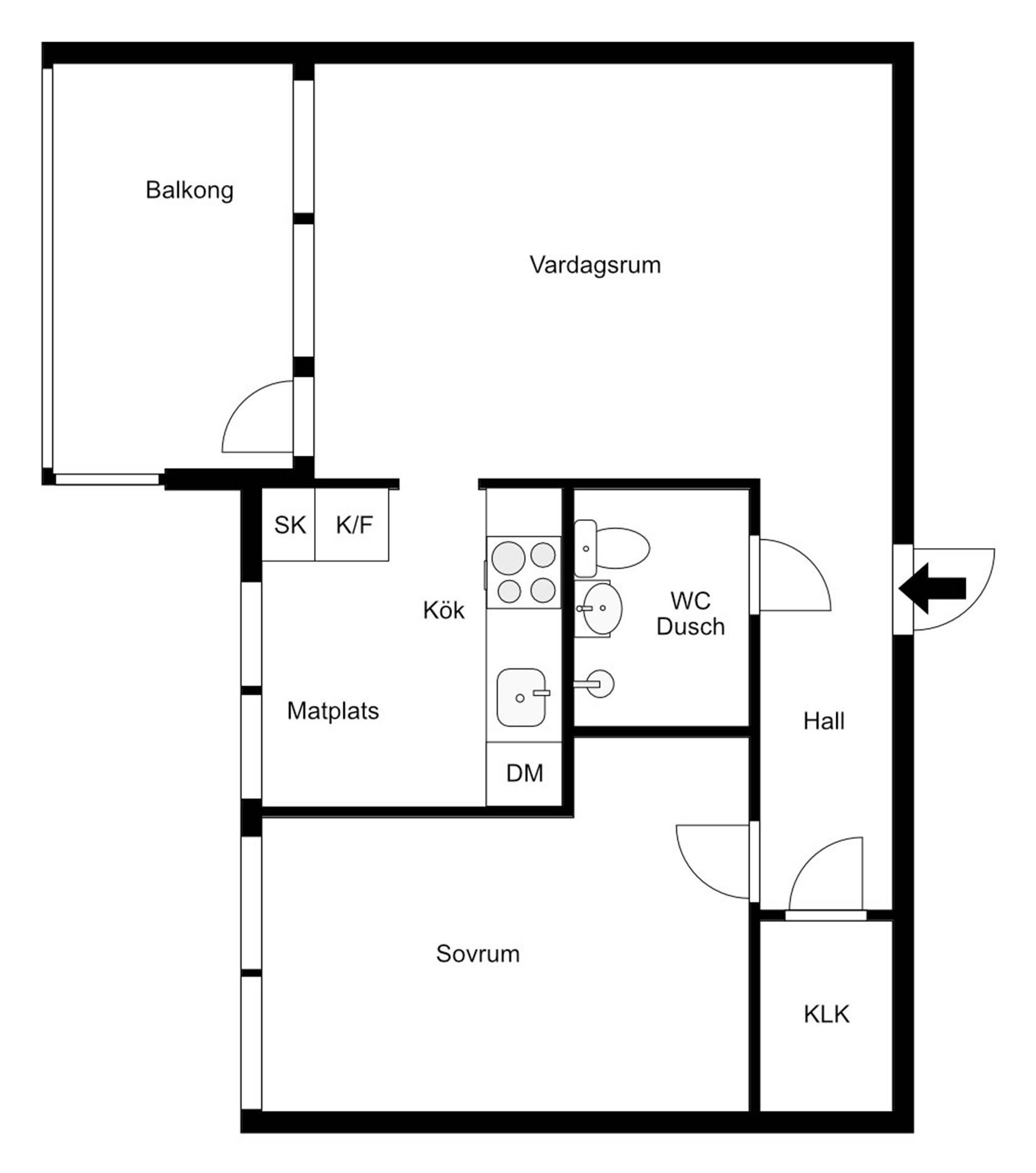 2 rum Lägenhet på Skjutbanegatan 10c Haga Västerås kommun - bild 21
