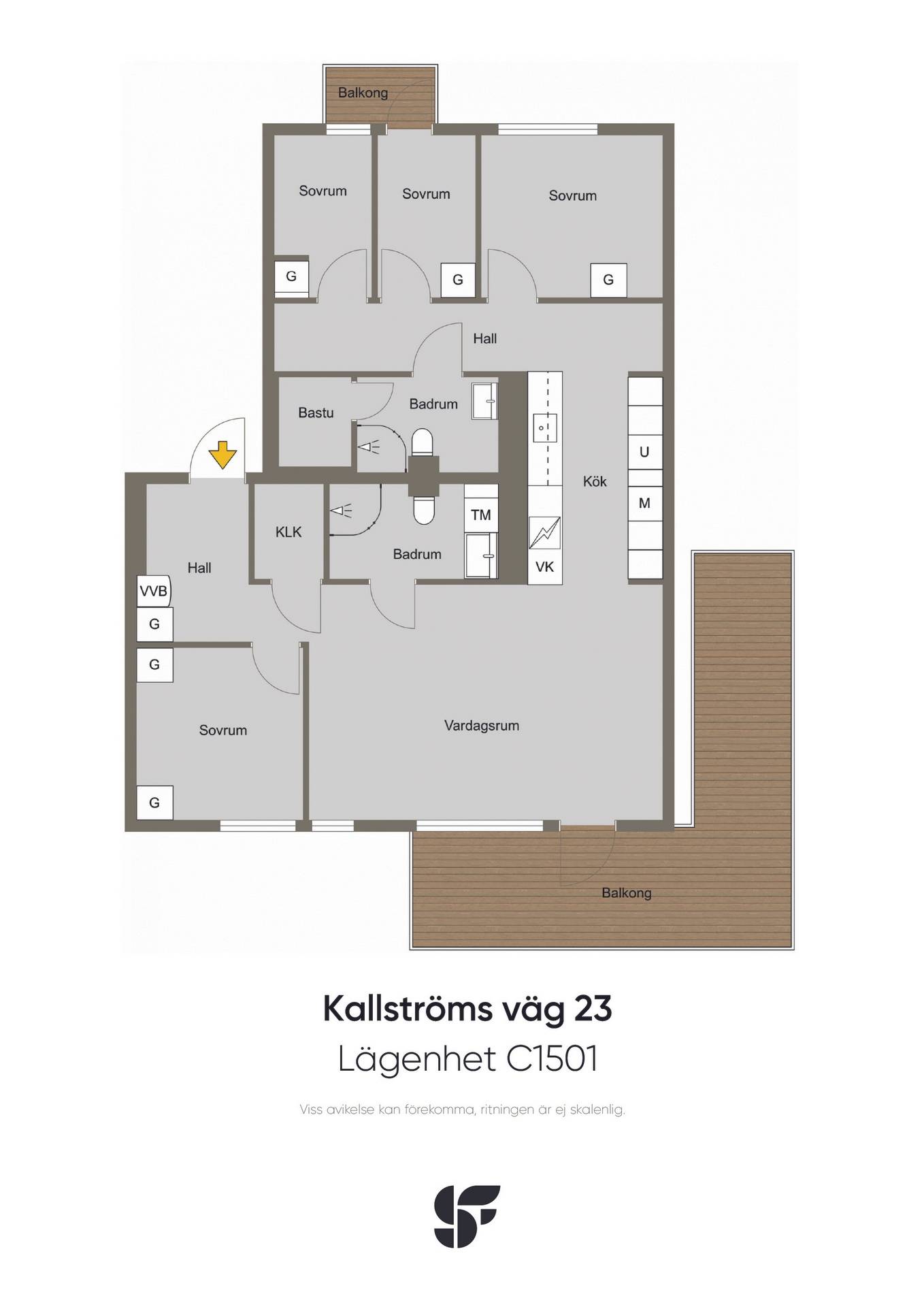 5 rum Lägenhet på Kallströms väg 23 lgh C1501 Åre Åre kommun - bild 26