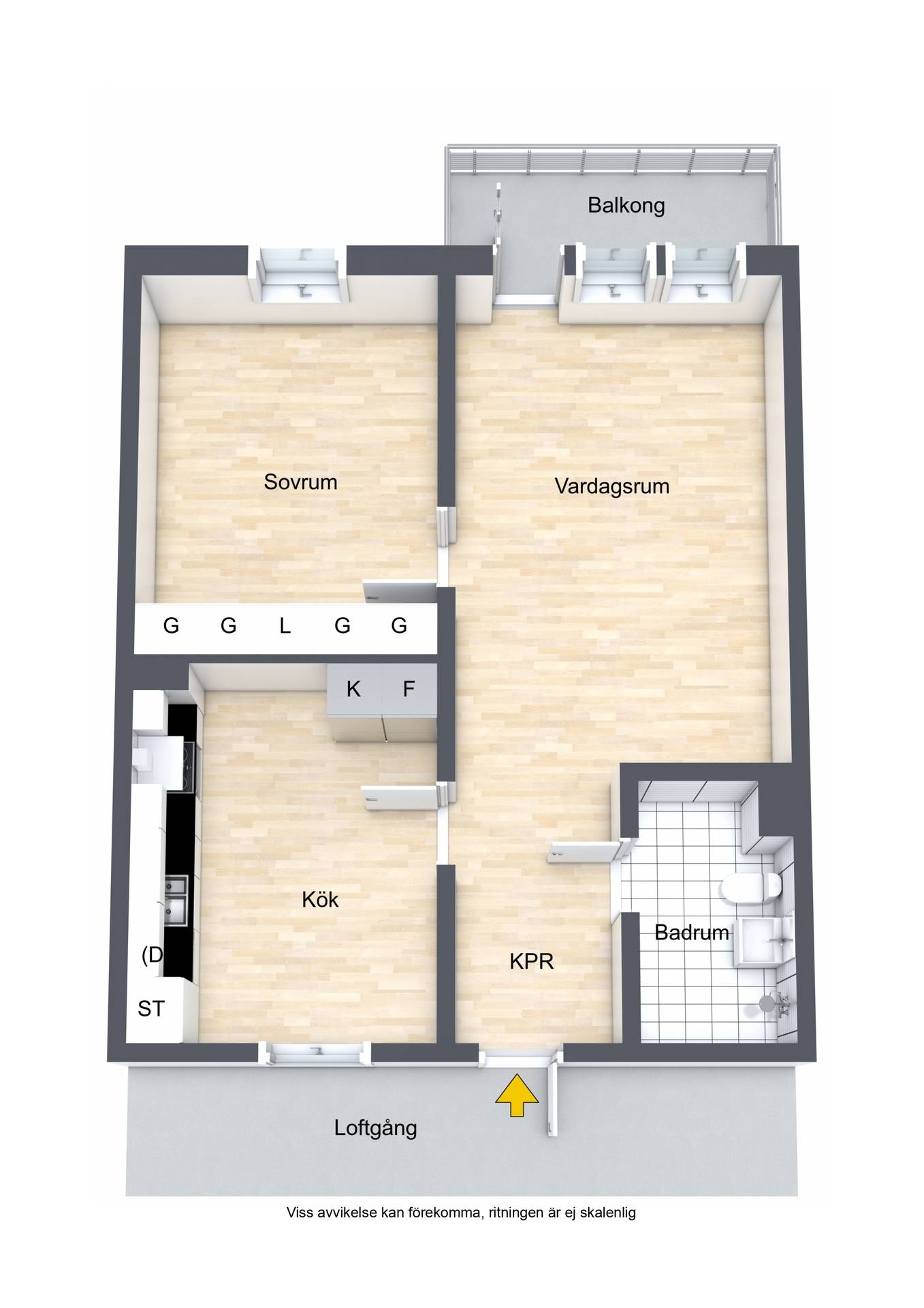 2 rum Lägenhet på Idrottsgatan 23 Svartbäcken Uppsala kommun - bild 26
