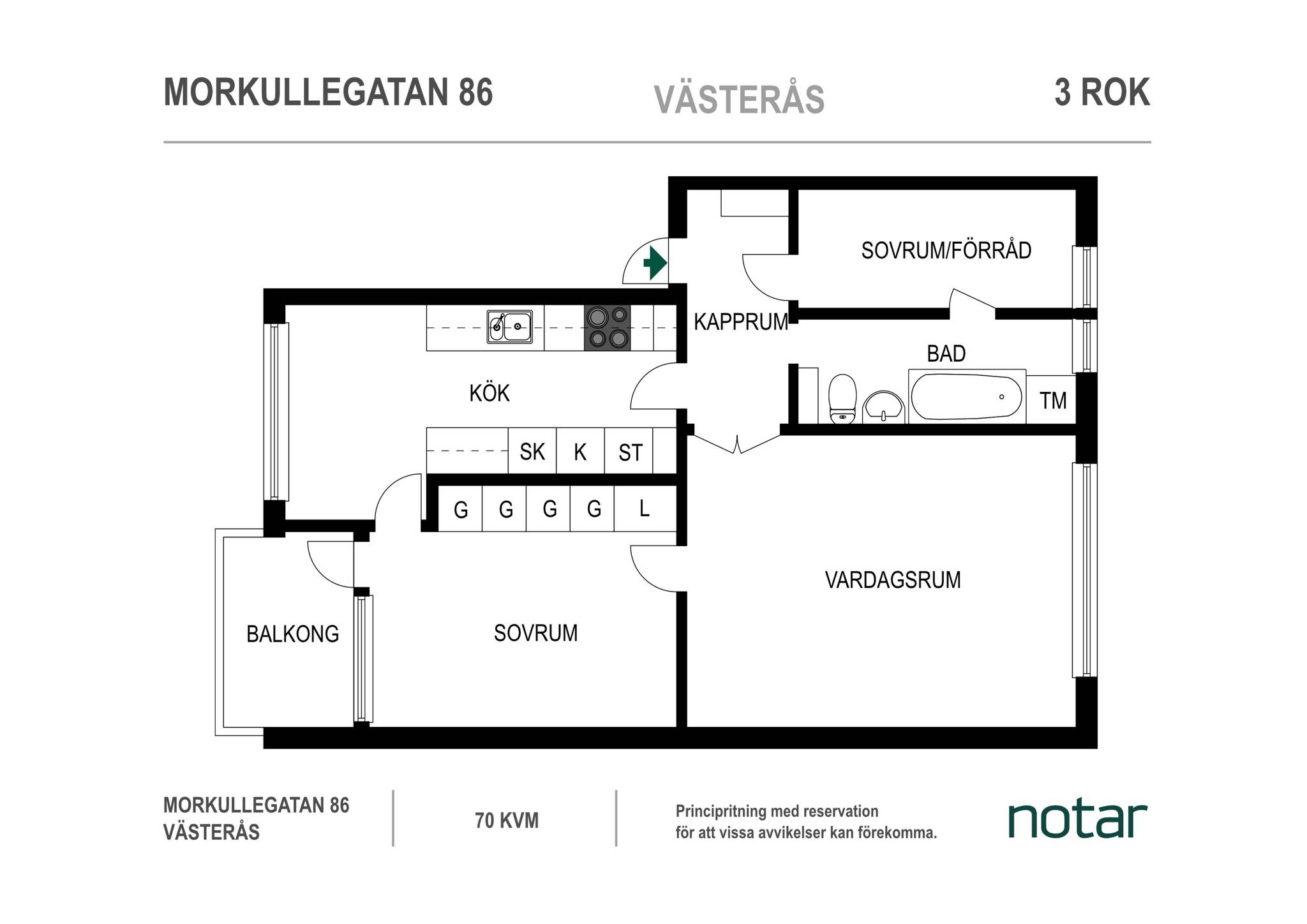 2 rum Lägenhet på Morkullegatan 86 Råby Västerås kommun - bild 16