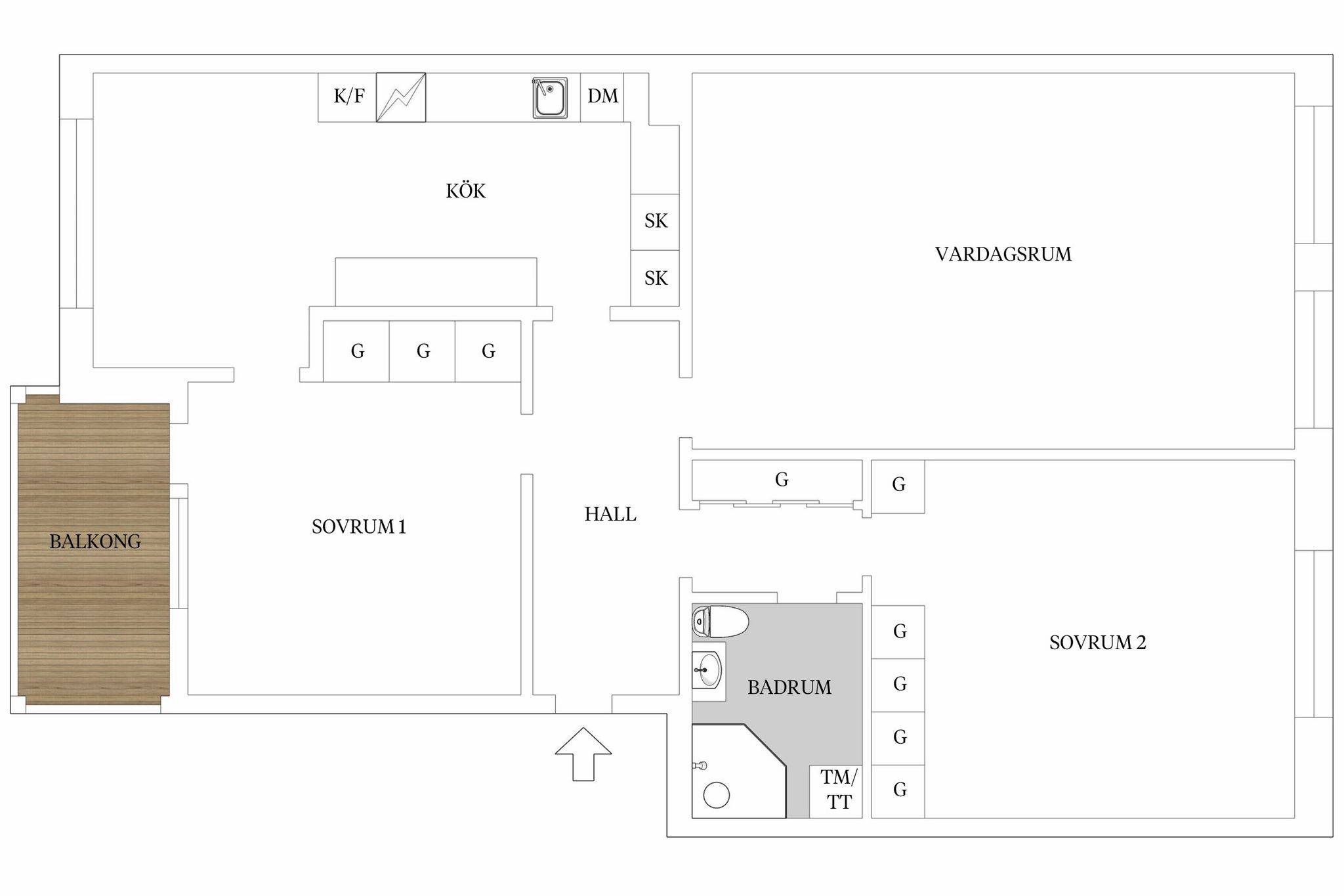 3 rum Lägenhet på Karmgatan 67 Våxnäs Karlstads kommun - bild 14