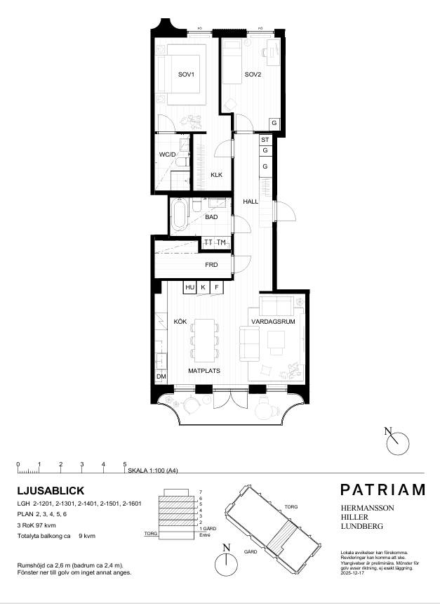 3 rum Lägenhet på Primusgatan 20, Lgh 2-1102 Lilla Essingen Stockholms kommun - bild 16