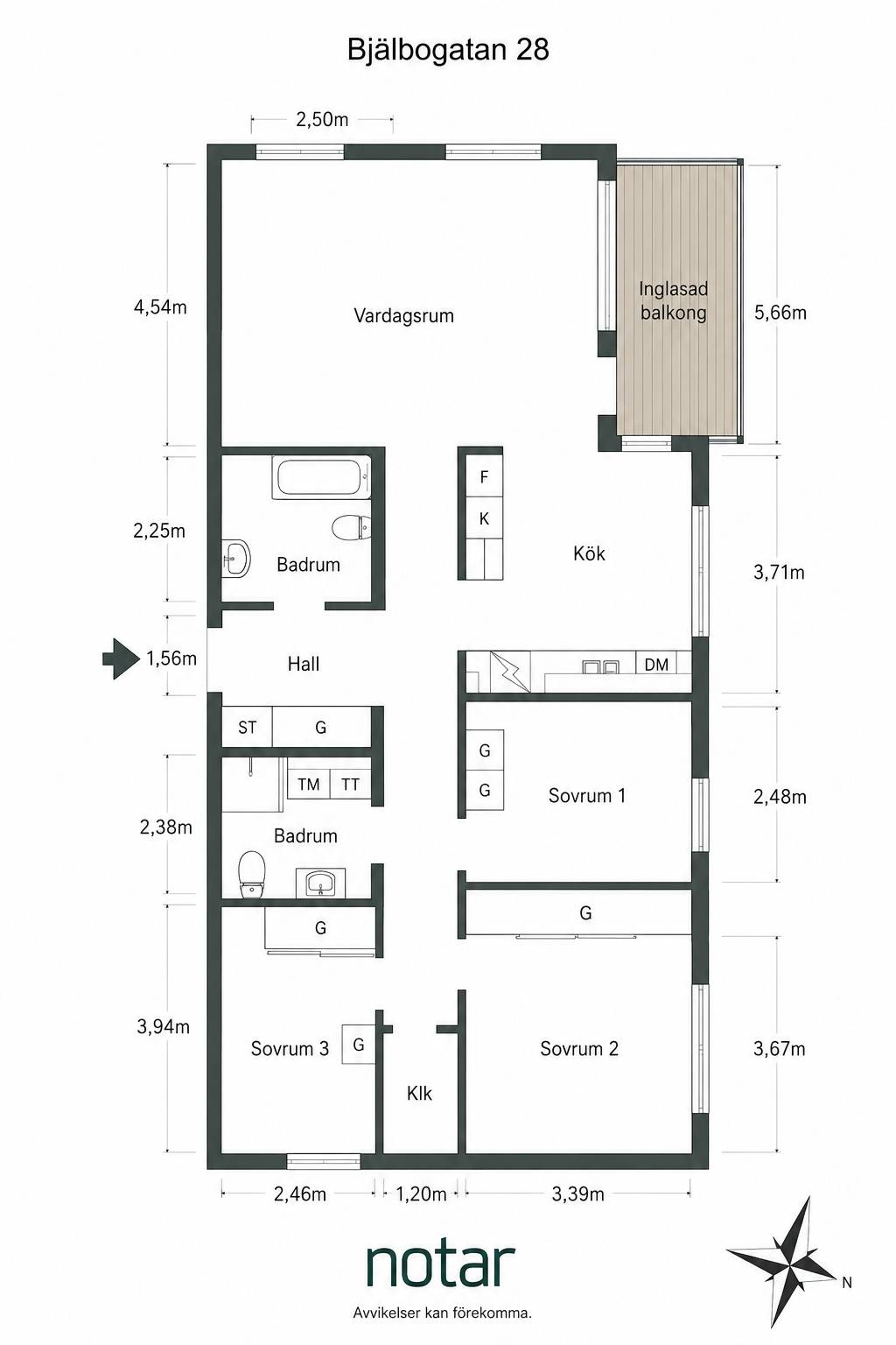 4 rum Lägenhet på Bjälbogatan 28 Gottfridsberg Linköpings kommun - bild 24