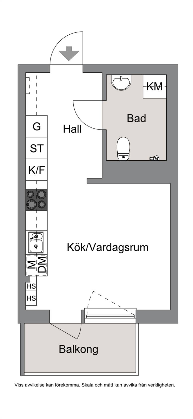 1 rum Lägenhet på Gamla Uppsalagatan 123 Nyby Uppsala kommun - bild 15