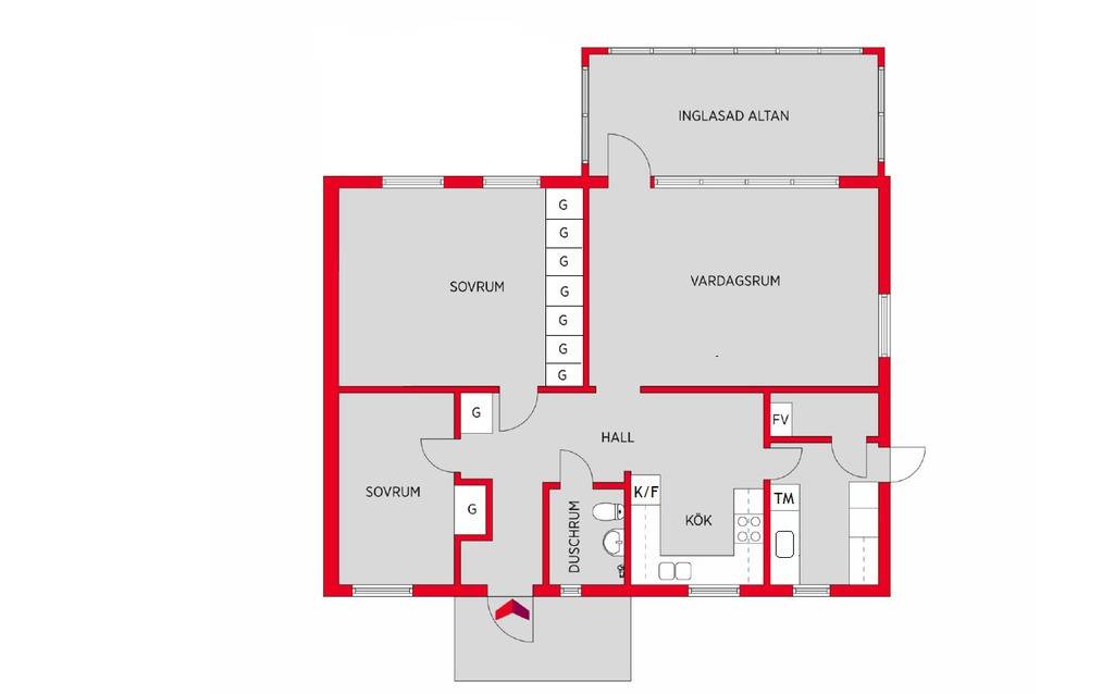 3 rum Par-/kedje-/radhus på Parkvägen 27 Kroksta Örnsköldsviks kommun - bild 26