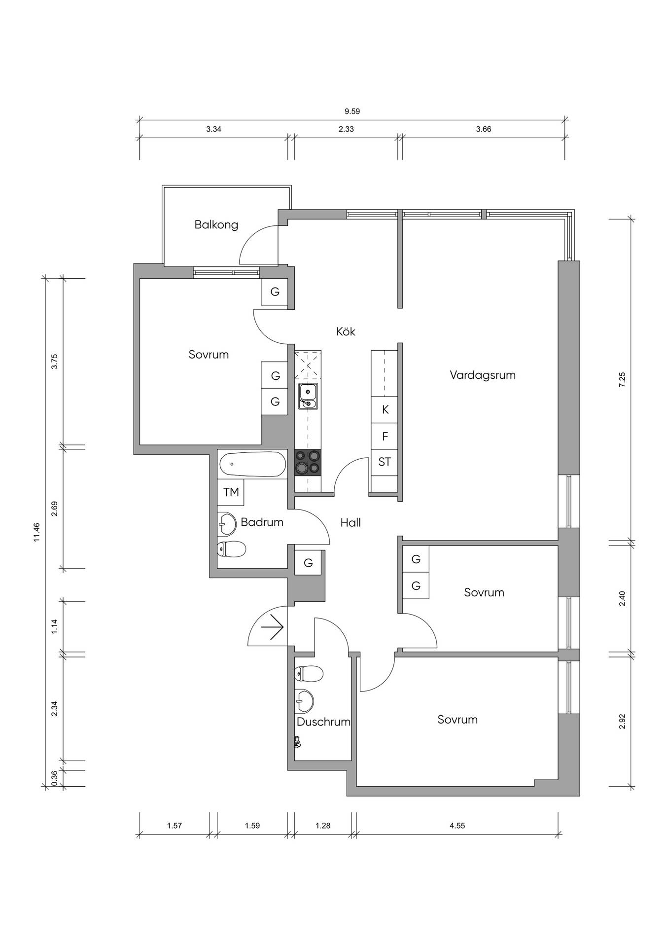 4 rum Lägenhet på Malmgatan 7 Centralt Åmåls kommun - bild 23