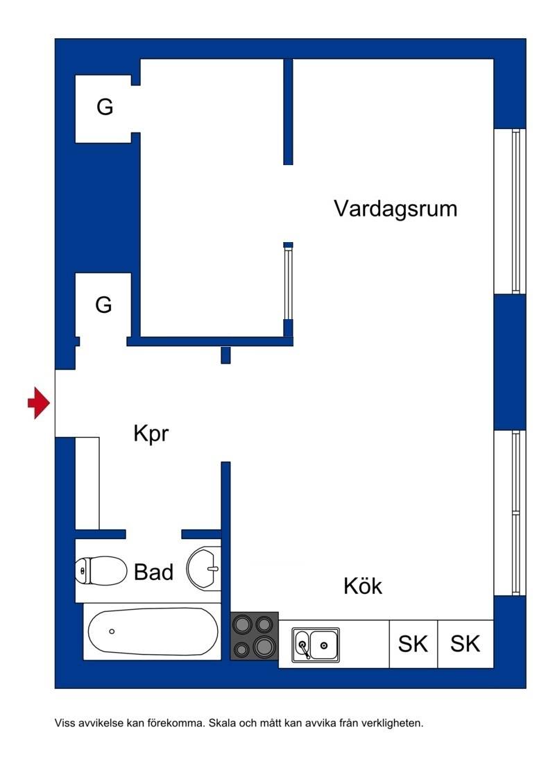 1.5 rum Lägenhet på Höganäsgatan 8B HÖGANÄS Uppsala kommun - bild 20