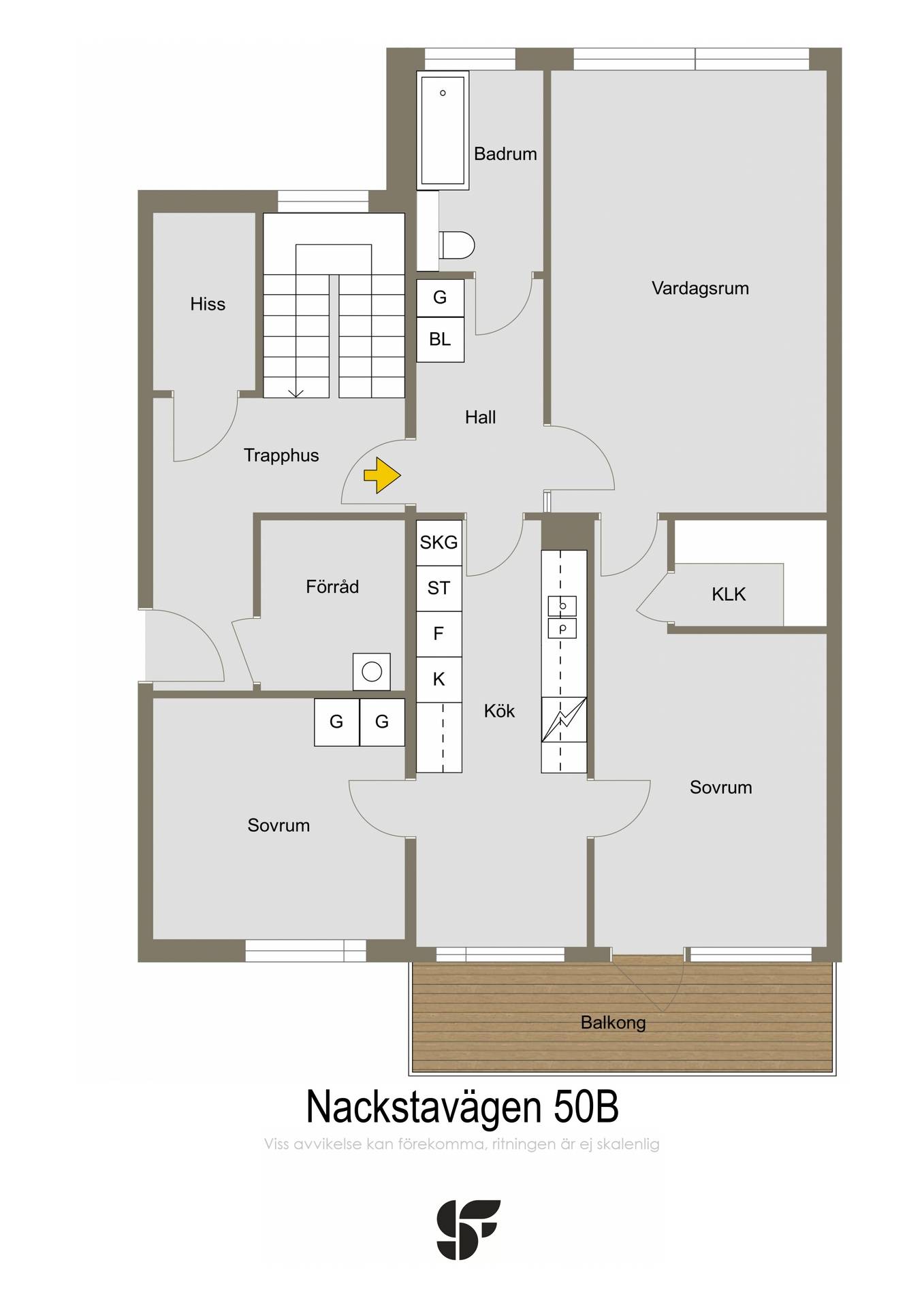 3 rum Lägenhet på Nackstavägen 50B Sundsvall Sundsvalls kommun - bild 29