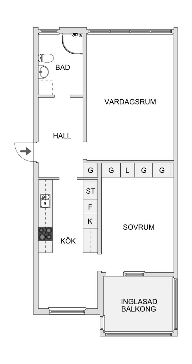 2 rum Lägenhet på Orkestervägen 36 Sjungande dalen Skellefteå kommun - bild 16