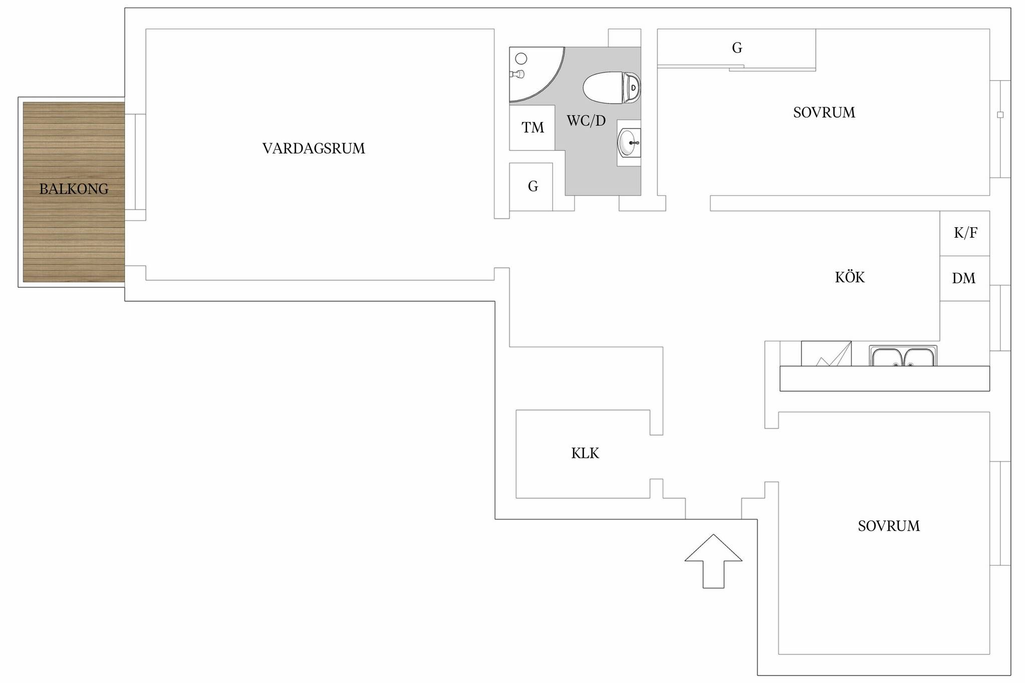 3 rum Lägenhet på Gamla Norrvägen 13B Norr Växjö kommun - bild 25