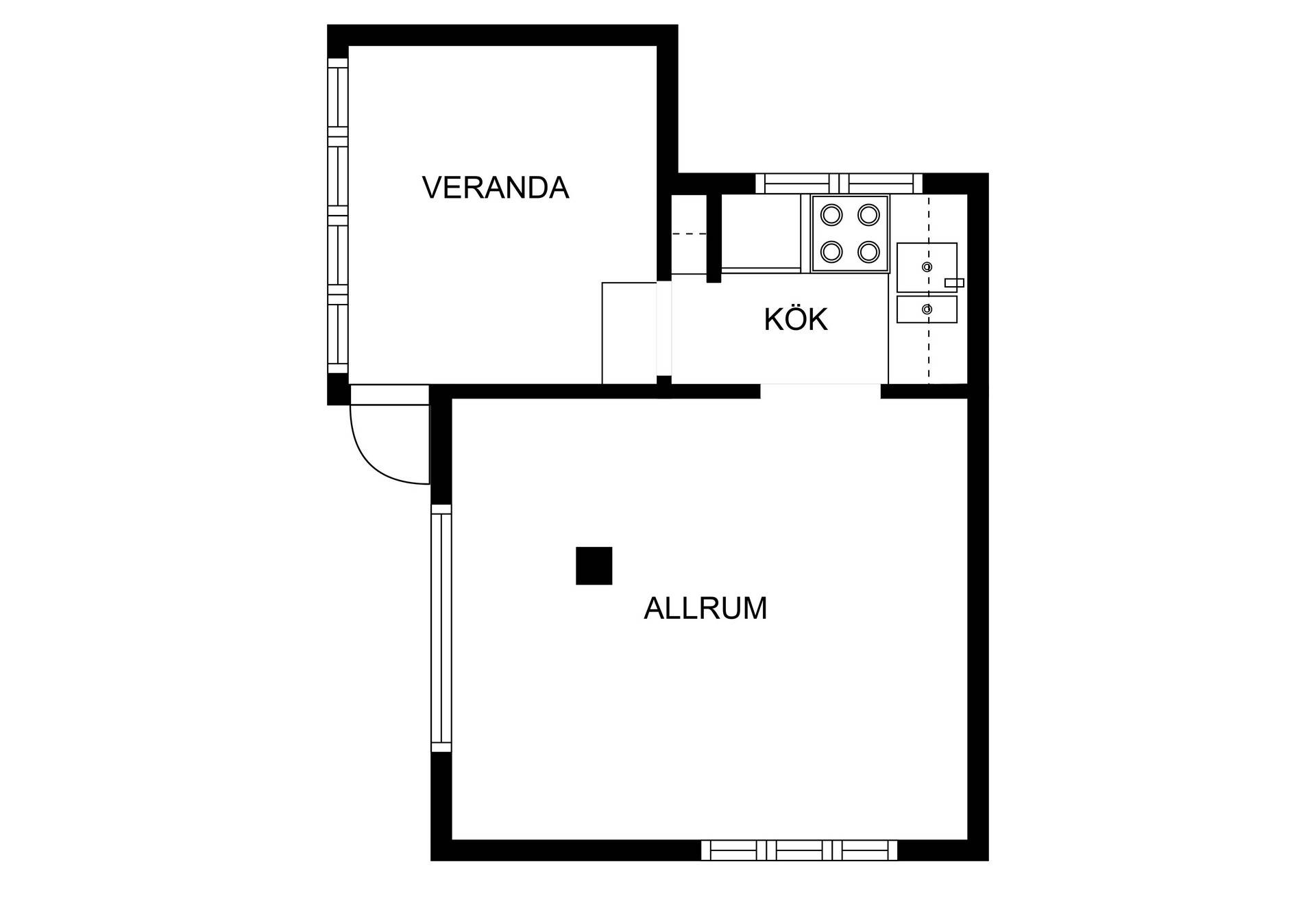 2 rum Fritidshus på Syréngången 48 - Västkustens koloniförening, Fackelrosvägen 8 Västkustens koloniområde - Sibbarp Malmö kommun - bild 21