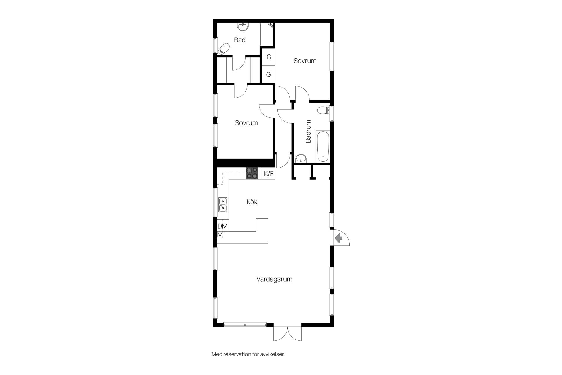 75 m² Villa på Vitsippevägen 6 Skateholm - Beddingestrand Trelleborgs kommun - bild 16