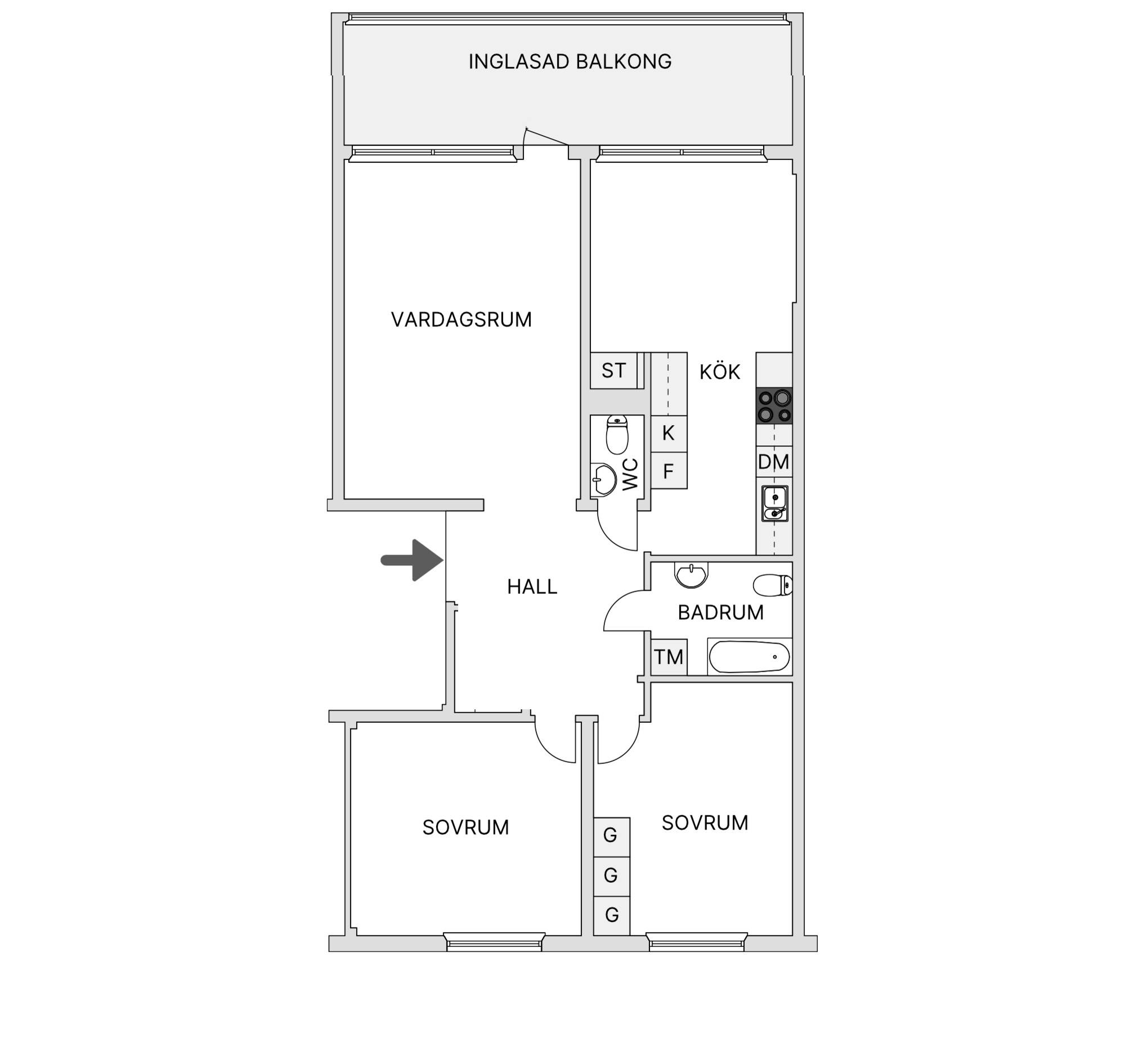3 rum Lägenhet på Myntgatan 113 Moröhöjden Skellefteå kommun - bild 18