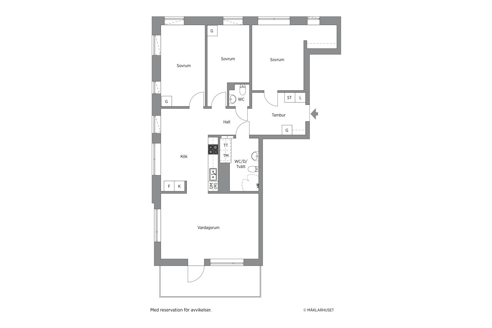 4 rum Lägenhet på Östra Rögårdsgatan 18 Centrala Norrtälje hamnen Norrtälje kommun - bild 22