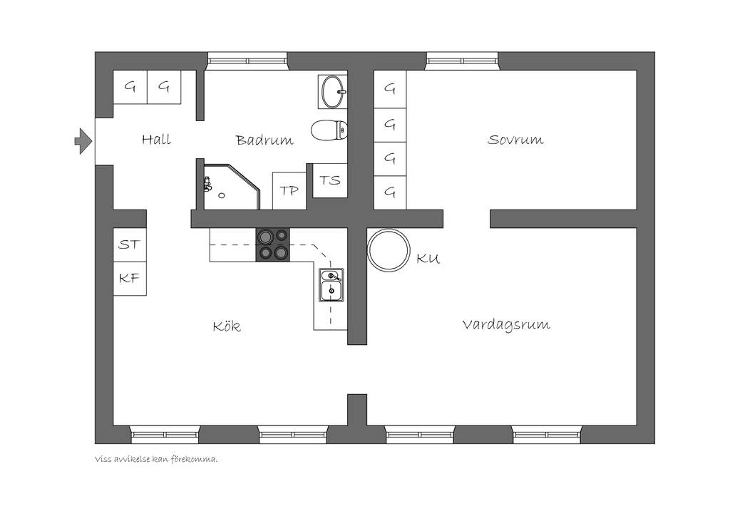 2 rum Lägenhet på Baggensgatan 23 Gamla Stan Stockholms kommun - bild 27