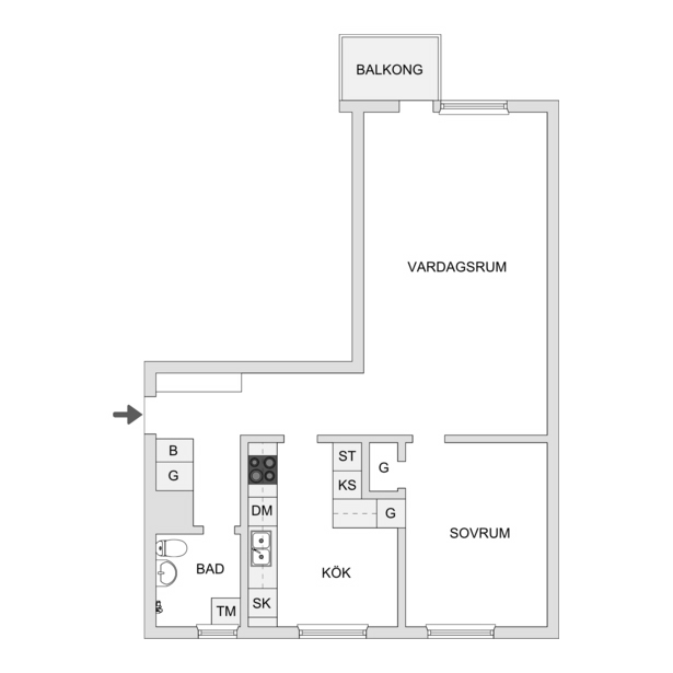 2 rum Lägenhet på Garnisonsvägen 20 Ekkällan Linköpings kommun - bild 22