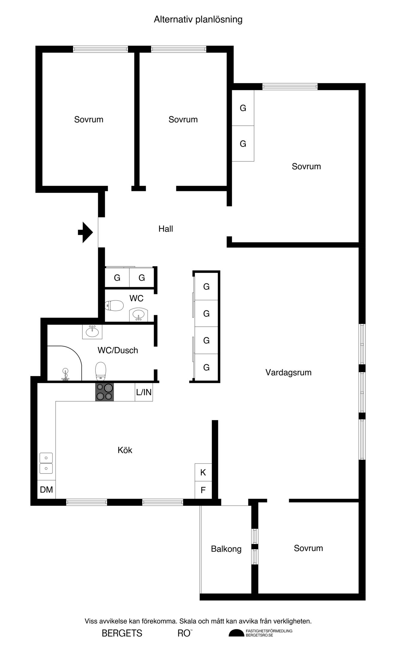 4 rum Lägenhet på Klarabergsvägen 12A, 2tr Västra Skogen - Ingenting Haninge kommun - bild 27