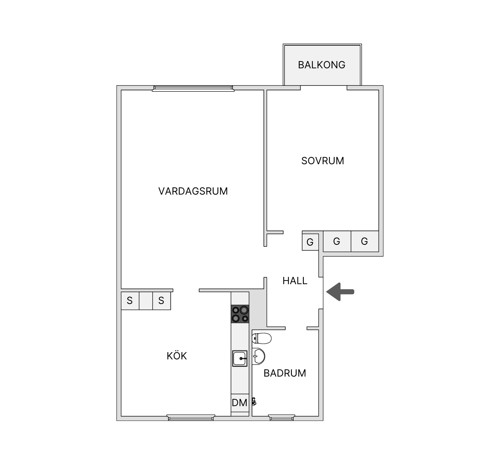 2 rum Lägenhet på Spångavägen 11 Bromma Brommaplan Stockholms kommun - bild 22