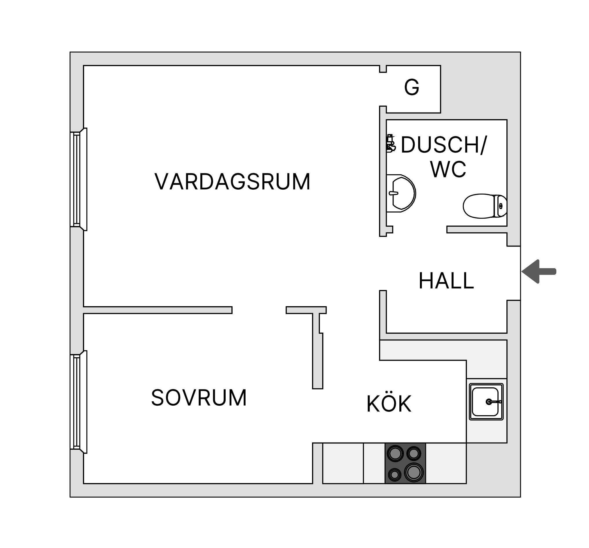 2 rum Lägenhet på Råggatan 12 Södermalm - Skanstull Stockholms kommun - bild 20