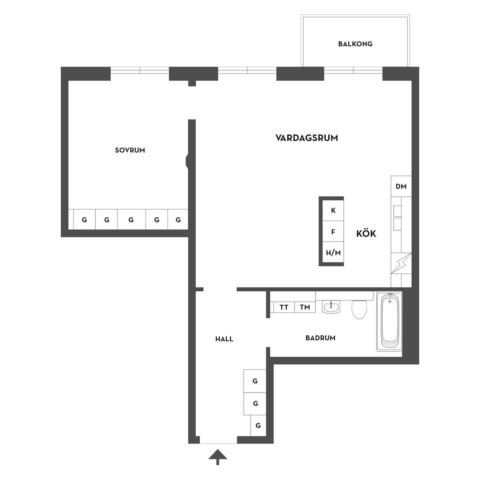 2 rum Lägenhet på Bataljonsgatan 10B Eldsundsviken Strängnäs kommun - bild 40