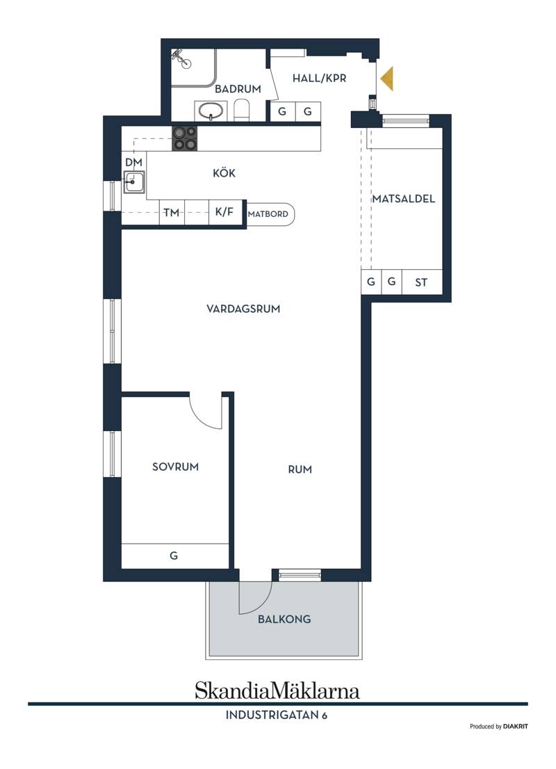 3 rum Lägenhet på Industrigatan 6 Kungsholmen Stockholms kommun - bild 27