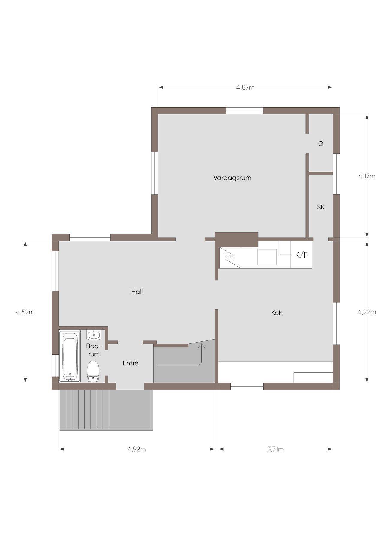 4 rum Villa på Åsgatan 7 Motala Motala kommun - bild 17