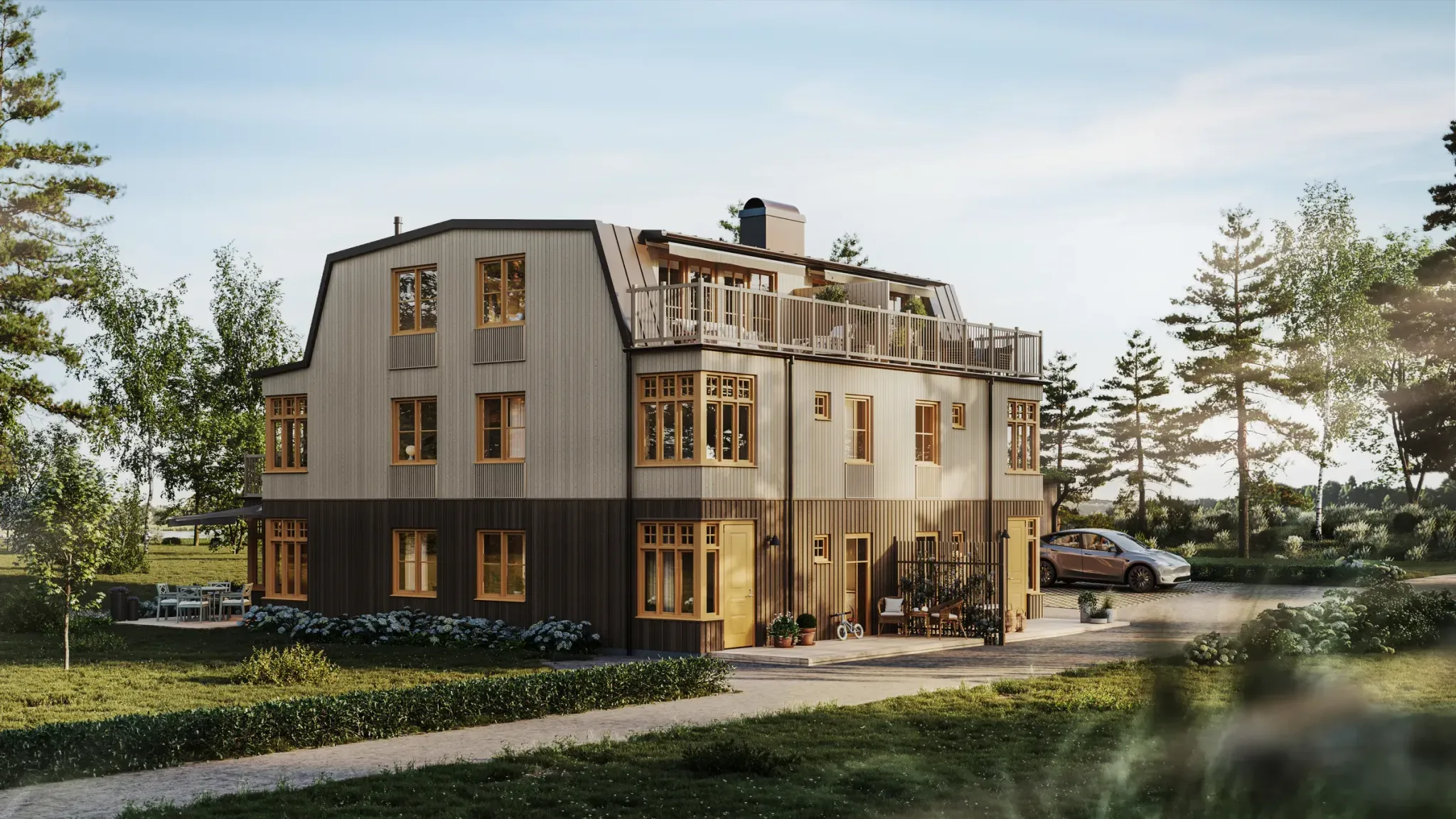 parhus på Hasselvägen Gustavsvik, Nacka kommun - bild 1