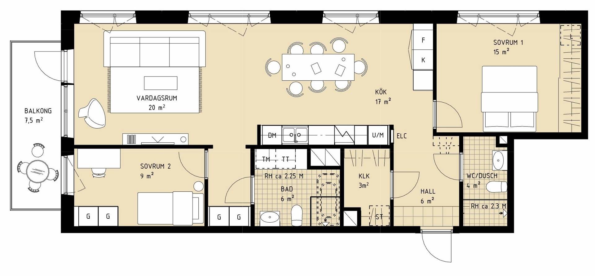 4 rum lägenhet på Tellusgatan 5 Telefonplan, Stockholms kommun - bild 3