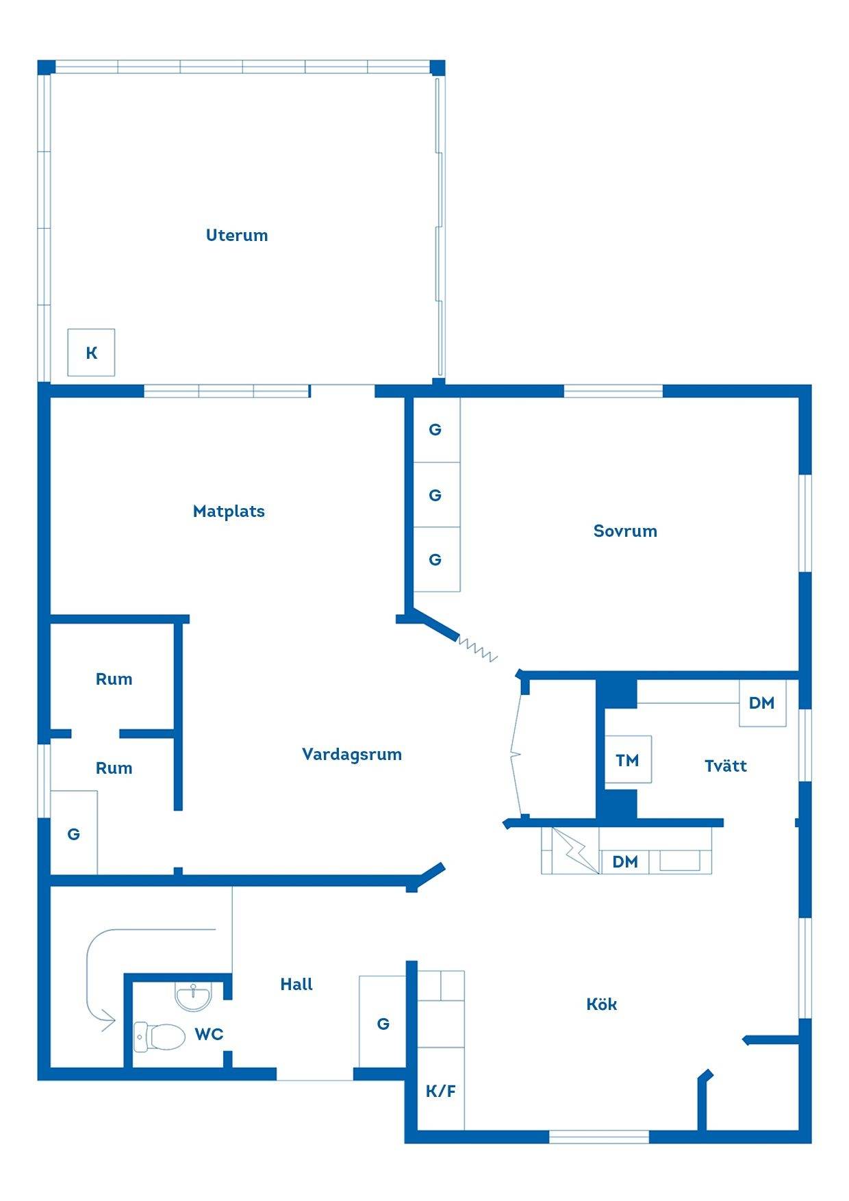 5 rum Villa på Välskött villa i centrum. Nytt (-19) kök, nytt (-21) badrum. Inglasad altan. Uthusbyggnad. Vasastaden - bild 31