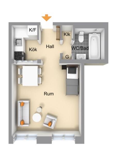 1 rum Lägenhet på Östra Rönneholmsvägen 25 Hästhagen Malmö kommun - bild 29