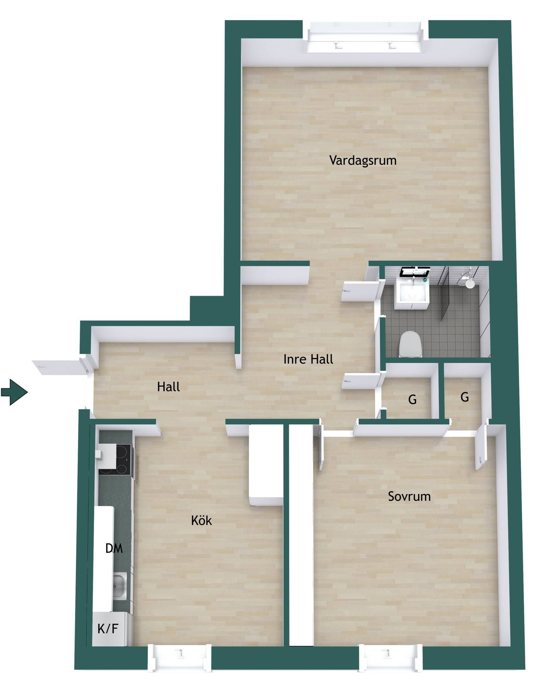 2.5 rum Lägenhet på Höganäsgatan 4B Höganäs Uppsala kommun - bild 43