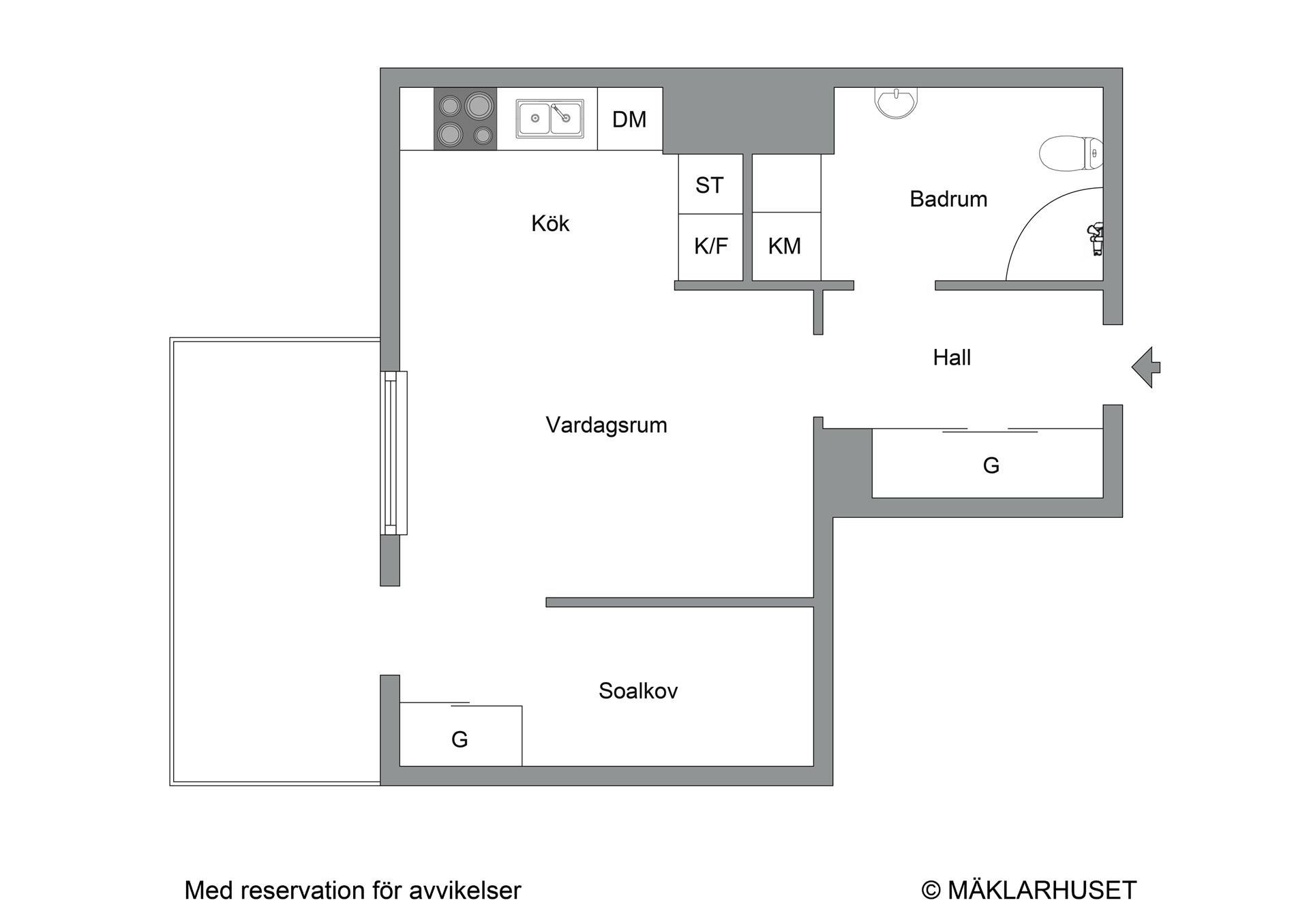 1.5 rum Lägenhet på Lämmelgränd 9, vån 5/5 Stora Mossen Stockholms kommun - bild 28